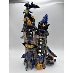Blue Sky Halloween Tea Light Candle Holder Vampire House Count Batula's Castle